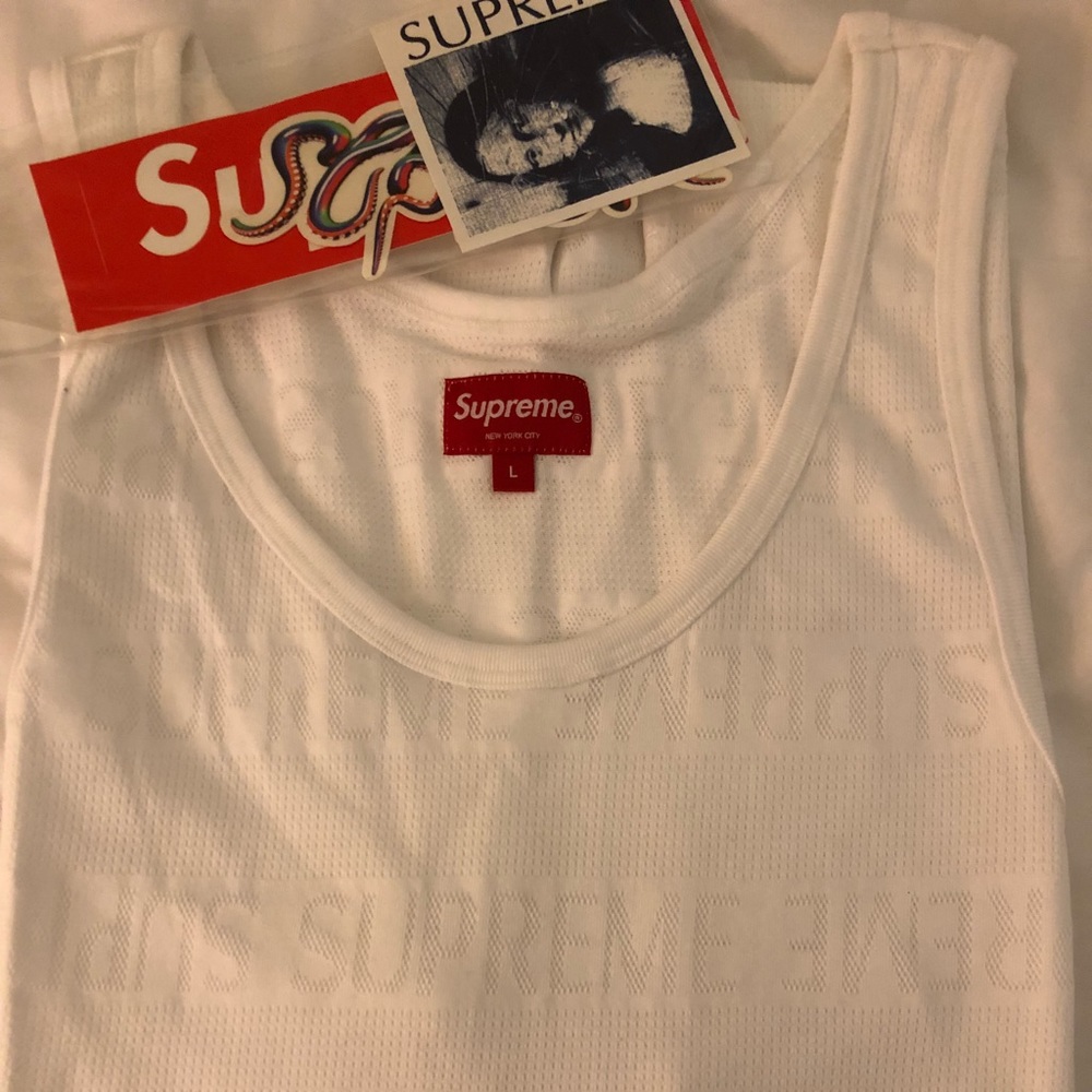 Supreme white tank